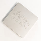 Chicago Skyline Flag Coasters - Custom Etched Personalized Home Décor Gift