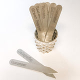 Set of 5 Garden Markers - Metal Vegetable Garden Stakes Gift Set
