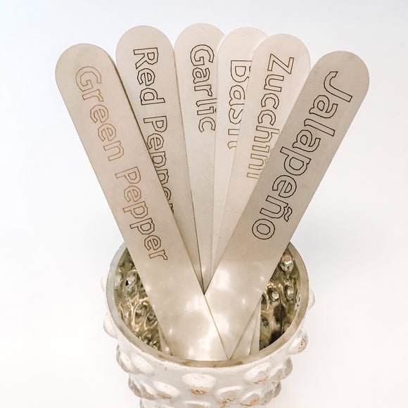 Garden Markers - Metal Vegetable Garden Stakes Individual Gift Items