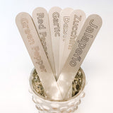 Set of 5 Garden Markers - Metal Vegetable Garden Stakes Gift Set