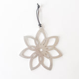 Poinsettia Flower Christmas Ornament Handmade Customizable Metal Sign Holiday Gift