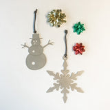 Snowman Christmas Metal Ornament