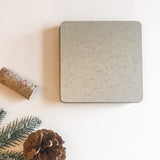 Galvanized Steel Reclaimed 4x4 Metal Coaster Gift Set